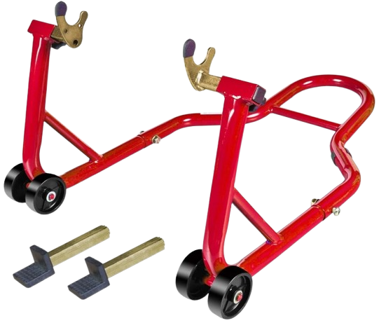 Jack Boss オートバイスタンド リアコンボホイールリフトスタンド、耐荷重 500ポンド、スポーツバイク用スイングアームスプールパドックスタンド、ヤマハホンダカワサキに適合